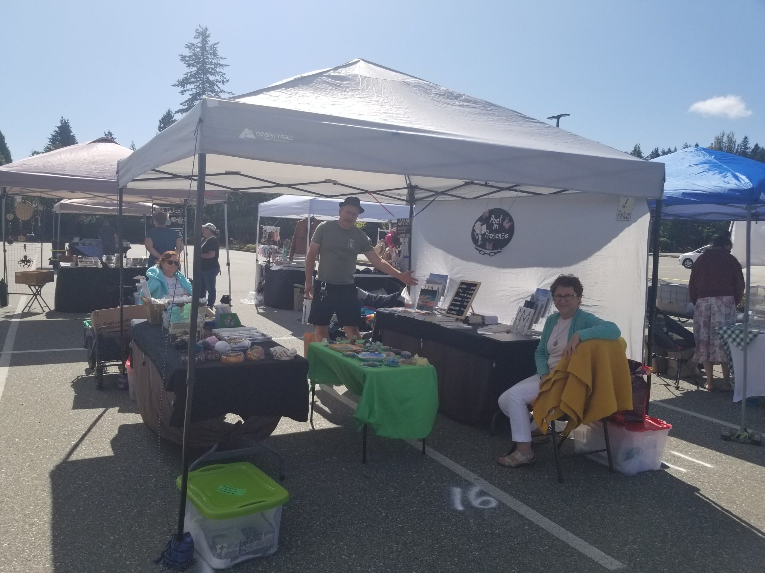 Fyreborn Words booth at Peace Portal Farmers' Market on August 29, 2026
